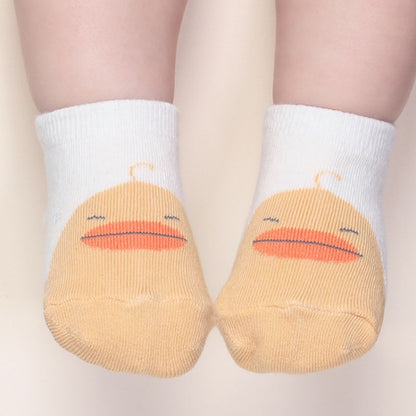 3 Pairs Autumn and Winter Cotton Non-slip Children Baby Cartoon Floor Socks