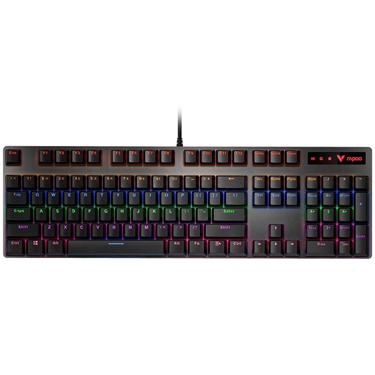 Rapoo V500 PRO Mixed Light 104-клавишная настольная ноутбук игровая компьютерная клавиатура для киберспорта офисная домашняя проводная механическая клавиатура