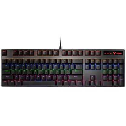 Rapoo V500 PRO Mixed Light 104-клавишная настольная ноутбук игровая компьютерная клавиатура для киберспорта офисная домашняя проводная механическая клавиатура