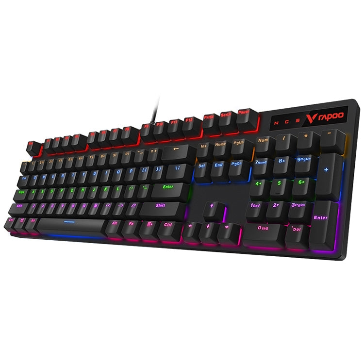 Rapoo V500 PRO Mixed Light 104-клавишная настольная ноутбук игровая компьютерная клавиатура для киберспорта офисная домашняя проводная механическая клавиатура