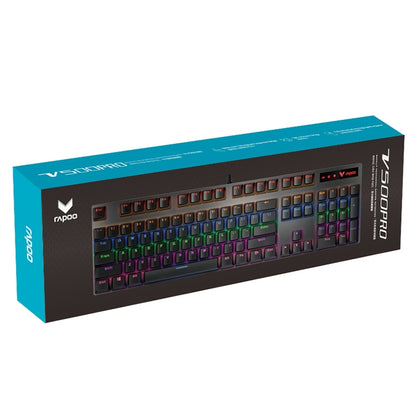 Rapoo V500 PRO Mixed Light 104-клавишная настольная ноутбук игровая компьютерная клавиатура для киберспорта офисная домашняя проводная механическая клавиатура