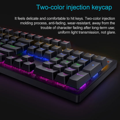 Rapoo V500 PRO Mixed Light 104-клавишная настольная ноутбук игровая компьютерная клавиатура для киберспорта офисная домашняя проводная механическая клавиатура