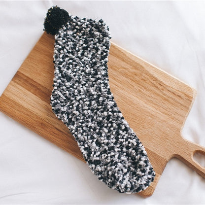 Christmas Women Fluffy Socks Warm Winter Cosy Lounge Socks