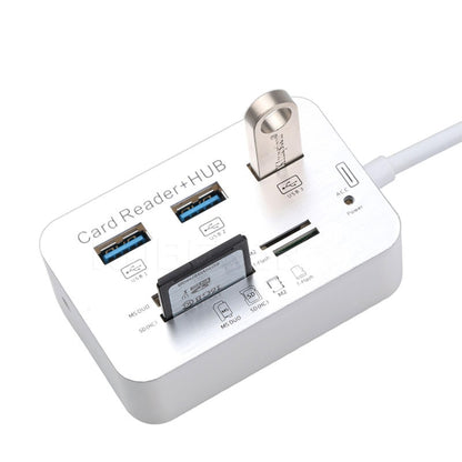USB 3.1 Type-C COMBO 3-портовый концентратор + картридер MS DUO / SD(HC) / M2 / T-Flash со светодиодной индикацией