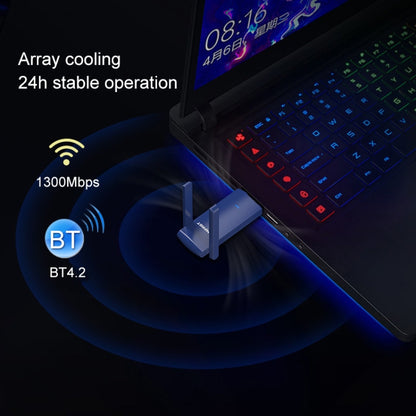 COMFAST CF-927B 1300Mbps Dual-band Bluetooth Wifi USB Network Adapter