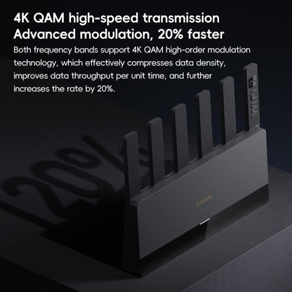 Xiaomi maršrutētājs BE6500 WiFi 7 2.4GHz 5.0GHz divjoslu 4 kodolu 2.5G ports, ASV spraudnis