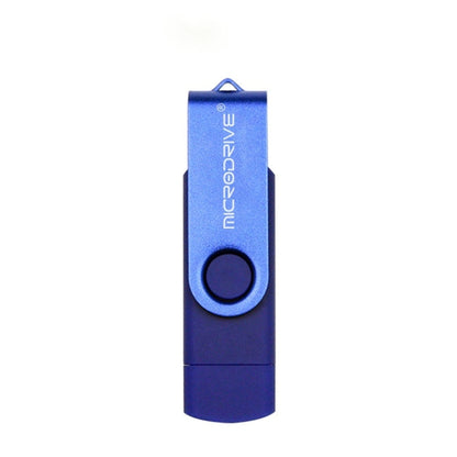 MicroDrive 128 ГБ USB 2.0 телефон и компьютер двойного назначения вращающийся OTG металлический U-диск