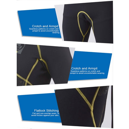 SLINX 1103 3mm Neoprene Super Elastic Wear-resistant Warm Y-splicing Wet Short-sleeved One-piece Wetsuit for Men