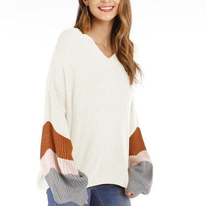 Fashion Casual V-neck Sweater