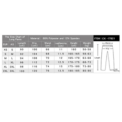 SIGETU Men Quick-drying Elastic Sport Pants (Color:Black Size:S)