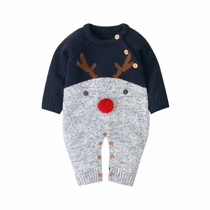Boys And Girls Knitted Christmas Sweater