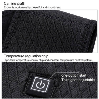 Plus Velvet Inside Men and Women Intelligent Charging Heating Vest Warm Clothes(Color:Black Size:XXXL)