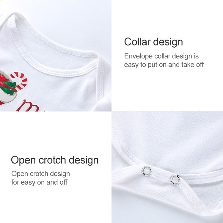 Four-piece Baby Snowflake Long-sleeved Dress (Color:Candy Size:59)