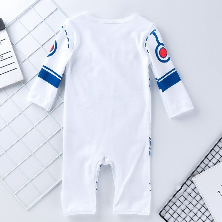 Baby Space Robot Long Sleeve Printed One-piece Suit