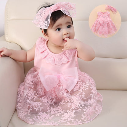 Toddler Girl Dress Group with Bowknot (Color:White Size:66-73)