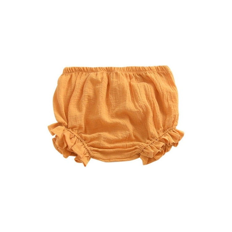 Pure Color Cotton And Linen Lace Casual Triangle Shorts