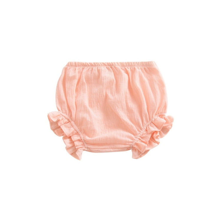 Pure Color Cotton And Linen Lace Casual Triangle Shorts