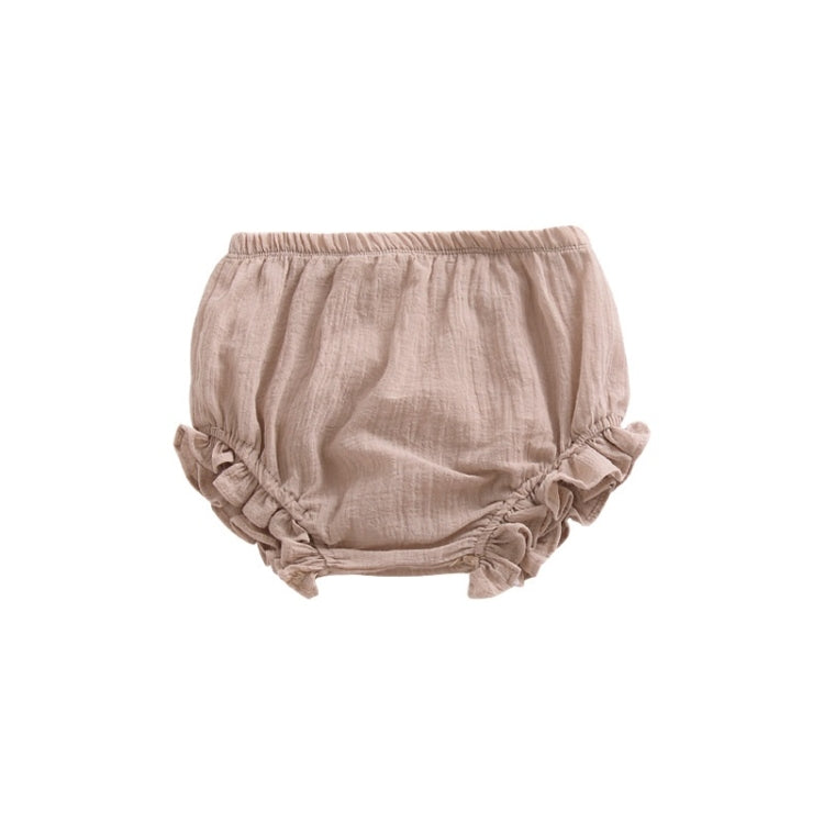 Pure Color Cotton And Linen Lace Casual Triangle Shorts